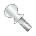 Newport Fasteners Thumb Screw, #10-24 Thread Size, Spade, Zinc Plated Steel, 3/4 in Lg, 100 PK 441414-100